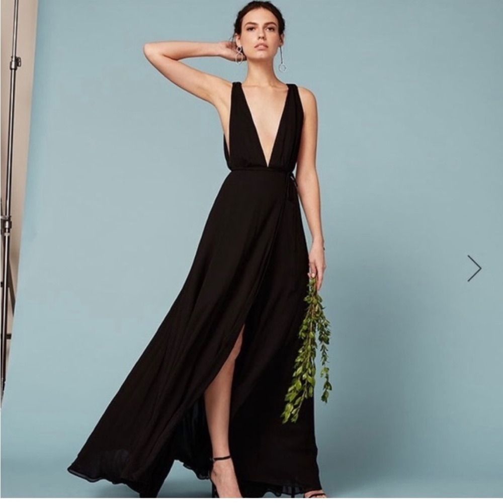 NWT REFORMATION Sophia Dress - Black